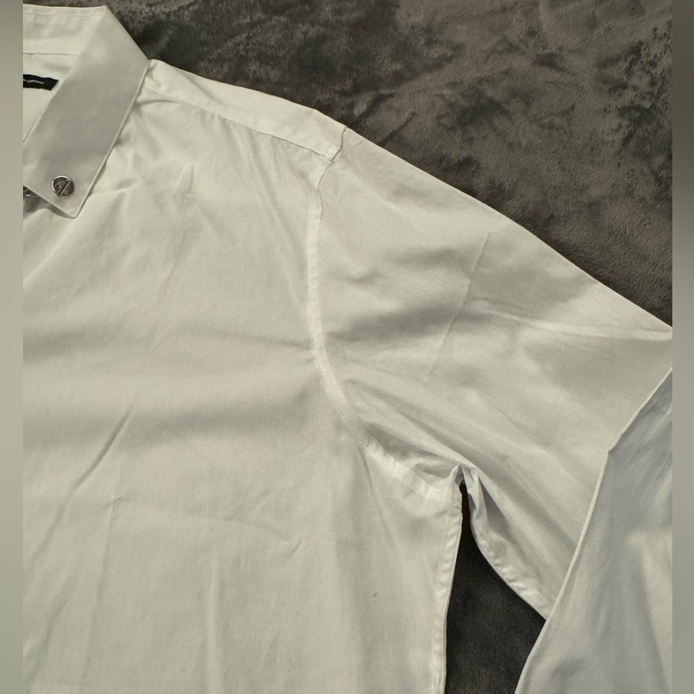 International Concepts White Link Button Down Shi… - image 4